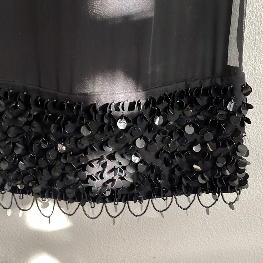NWOT Milly beaded black dress - Picture 6 of 14